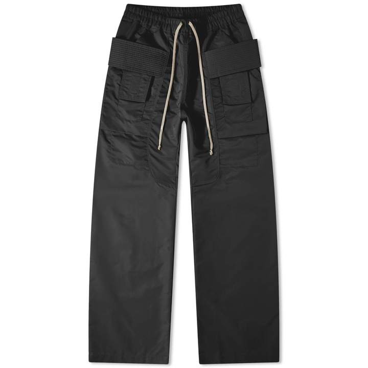 Photo: Rick Owens DRKSHDW Men's Cargo Drawstring Pants in Black