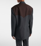 Versace Medusa wool and mohair blazer