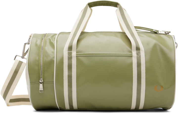 Photo: Fred Perry Green Classic Barrel Bag