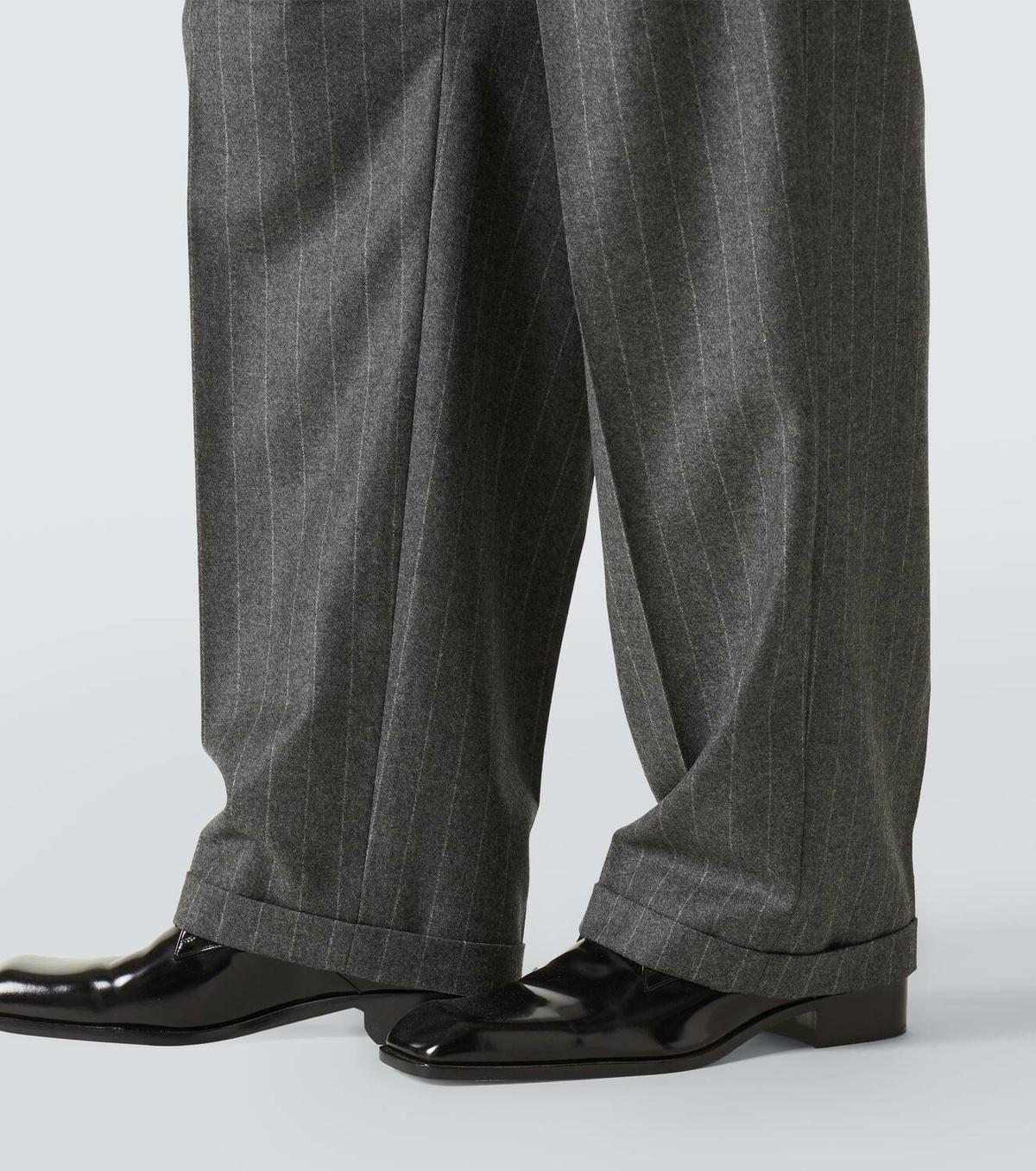 Saint Laurent Pinstripe wool and cashmere suit pants Saint