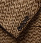 Polo Ralph Lauren - Tan Slim-Fit Herringbone Wool Suit Jacket - Men - Brown