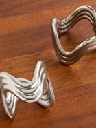 L'Objet - Ripple Set of Four Platinum-Plated Napkin Rings