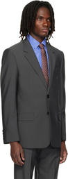 Valentino Gray Wool Mohair Blazer