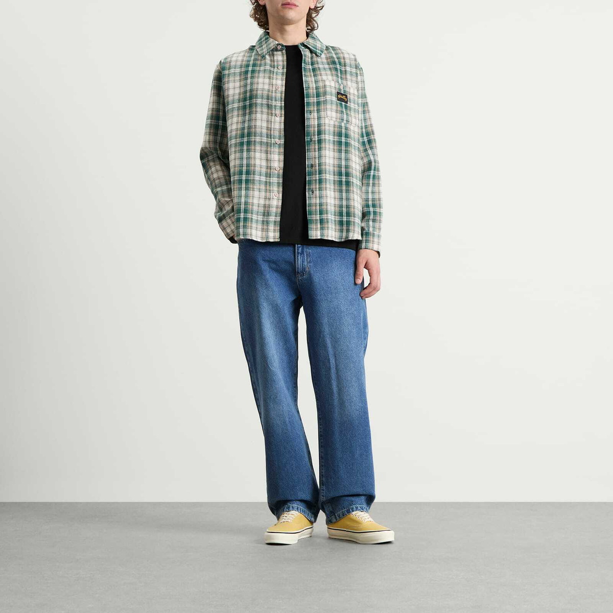 Stan Ray Men's Flannel Shirt in Green Plaid