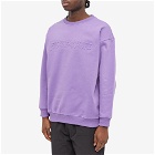 Fucking Awesome Men's Stamp Embossed Crew Sweat in Purple