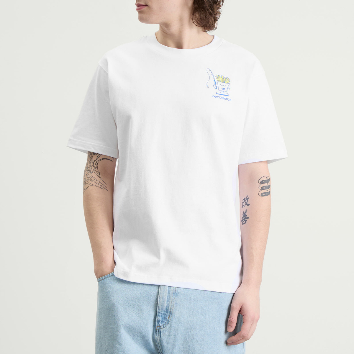 New Balance Men's Fish and Chips T-Shirt in White