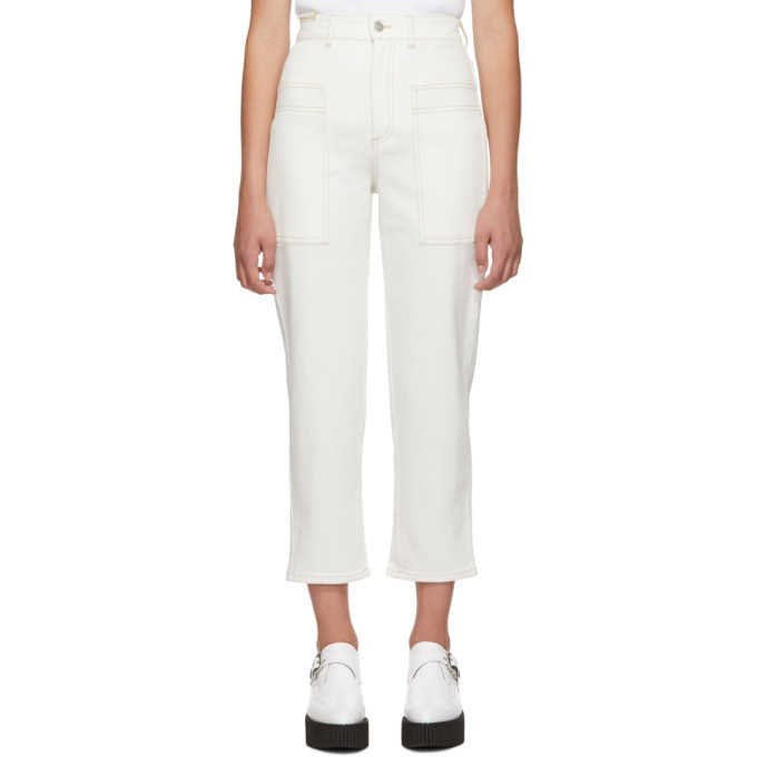 Photo: Stella McCartney White Cropped Jeans