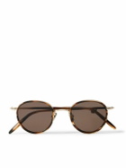 Mr P. - Cubitts Gifford Round-Frame Tortoiseshell Acetate and Gold-Tone Sunglasses
