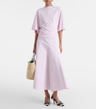 Jacquemus Soli Small croc-effect raffia basket bag