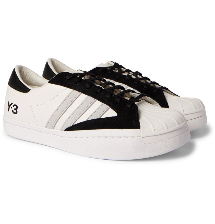 Photo: Y-3 - Yohji Star Leather Sneakers - White