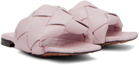 Bottega Veneta Pink Lido Flat Sandals