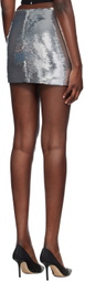Mônot Silver Mia Draped Miniskirt