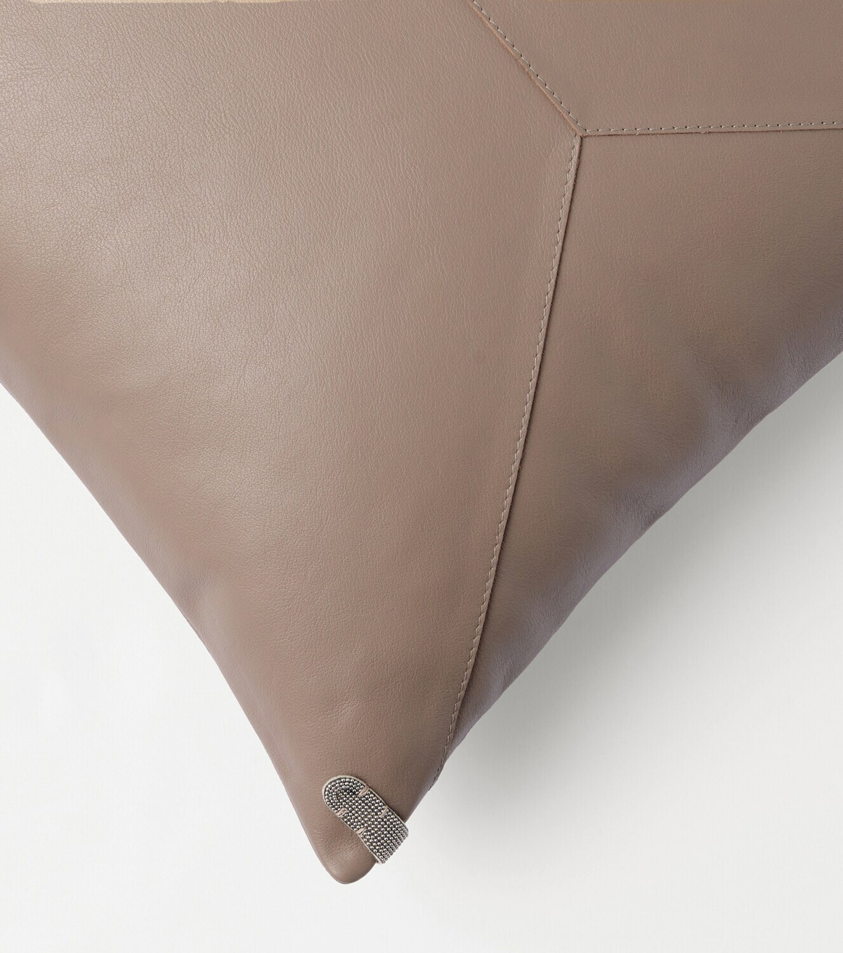 Brunello Cucinelli Monili leather cushion