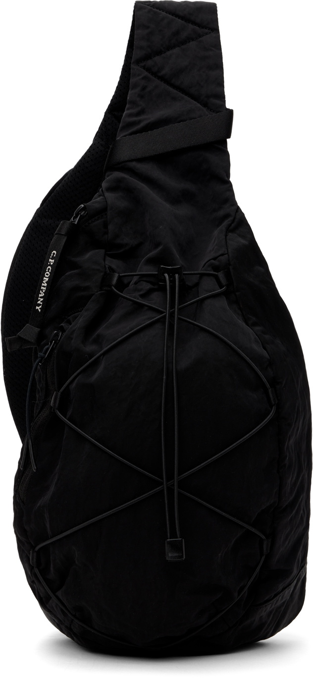 C.P. Company Black Nylon B Crossbody Backpack