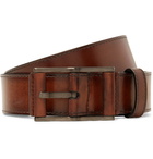 Berluti - 3.5cm Brown Leather Belt - Men - Brown