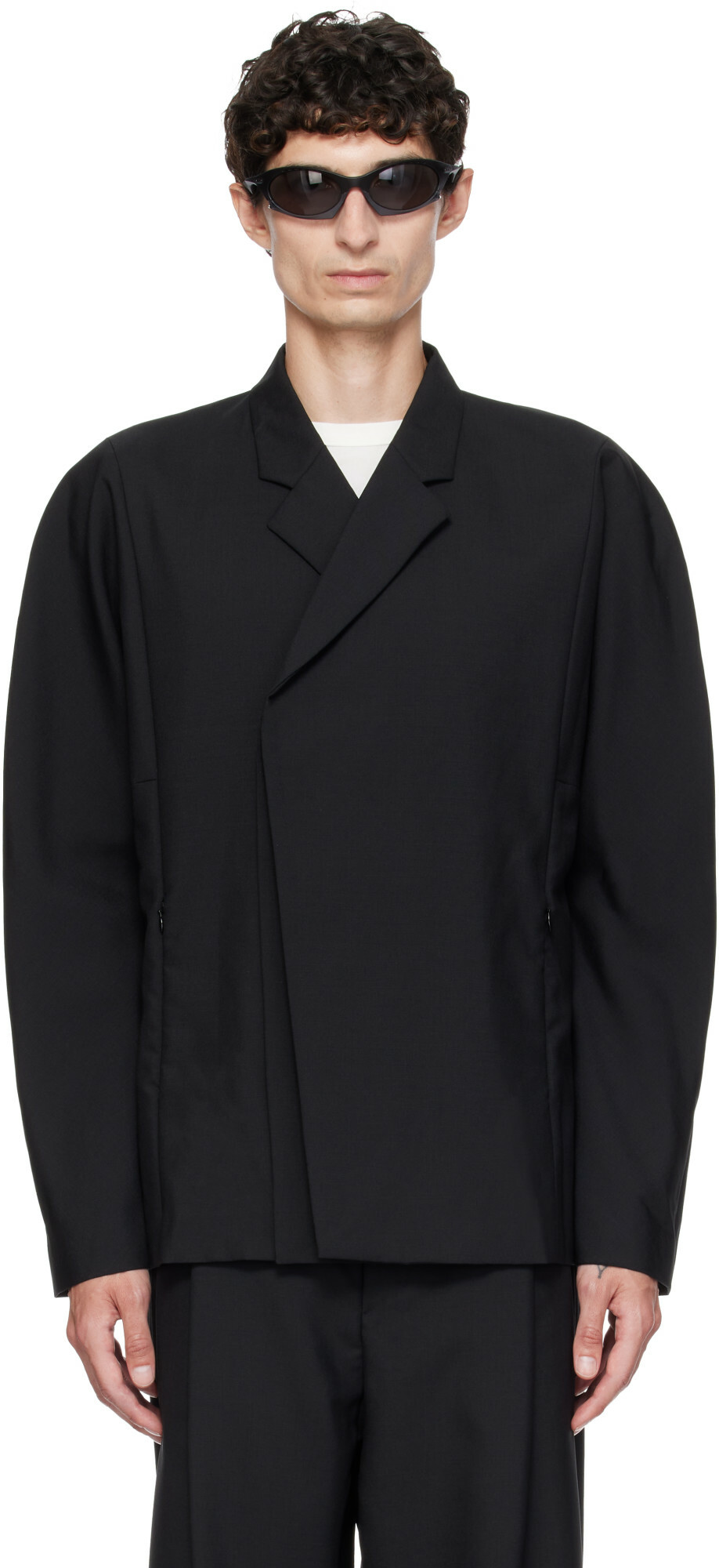 Kiko Kostadinov Black Vaals Tailored Blazer