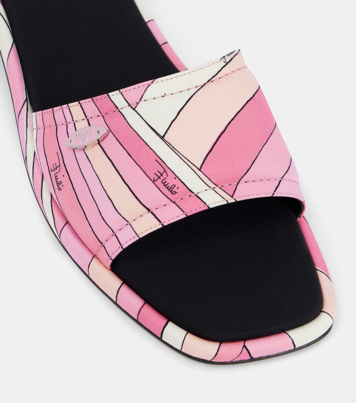 Pucci Iride twill thong sandals