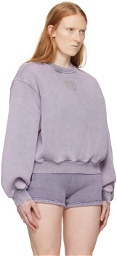 alexanderwang.t Purple Printed Sweatshirt