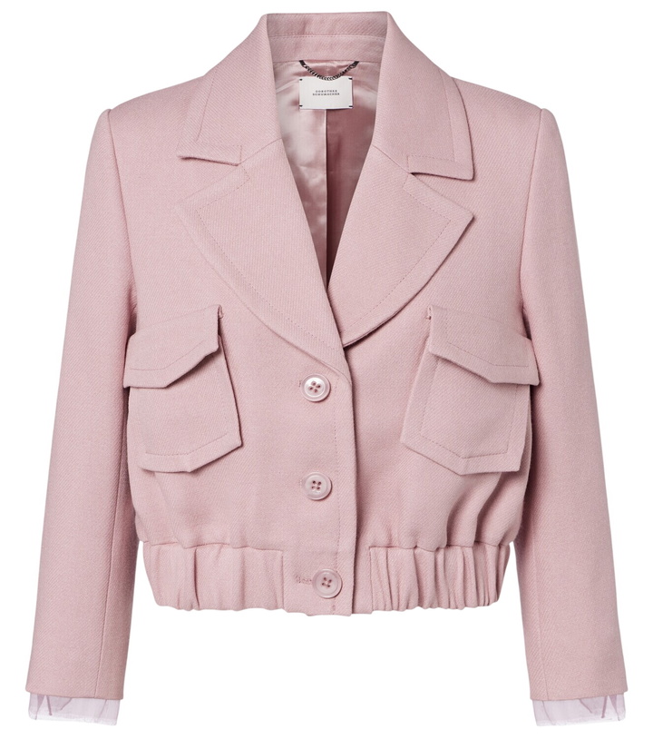 Photo: Dorothee Schumacher Layered Coolness organza-trimmed cropped jacket
