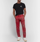 Isabel Marant - Petros Printed Cotton Drawstring Trousers - Red