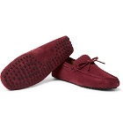 Tod's - Gommino Suede Driving Shoes - Men - Red