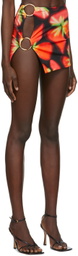 Louisa Ballou Pink & Green Double Ring Mini Skirt