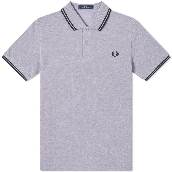 Photo: Fred Perry Authentic Slim Fit Marl Twin Tipped Polo