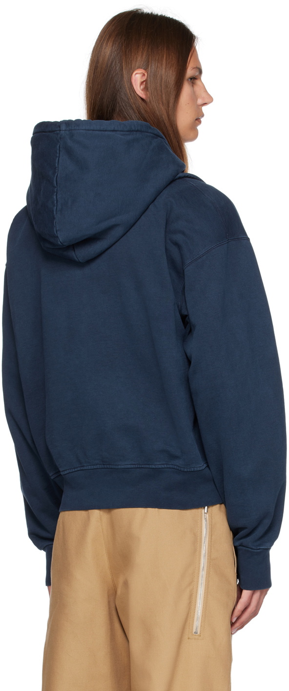 Jacquemus Navy Le Chouchou 'Le Sweater Camargue Zippé' Hoodie