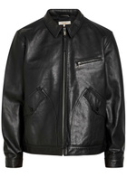 Nudie Jeans Leather Biker Jacket Black
