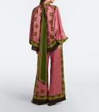 Alémais Lacey printed silk twill palazzo pants