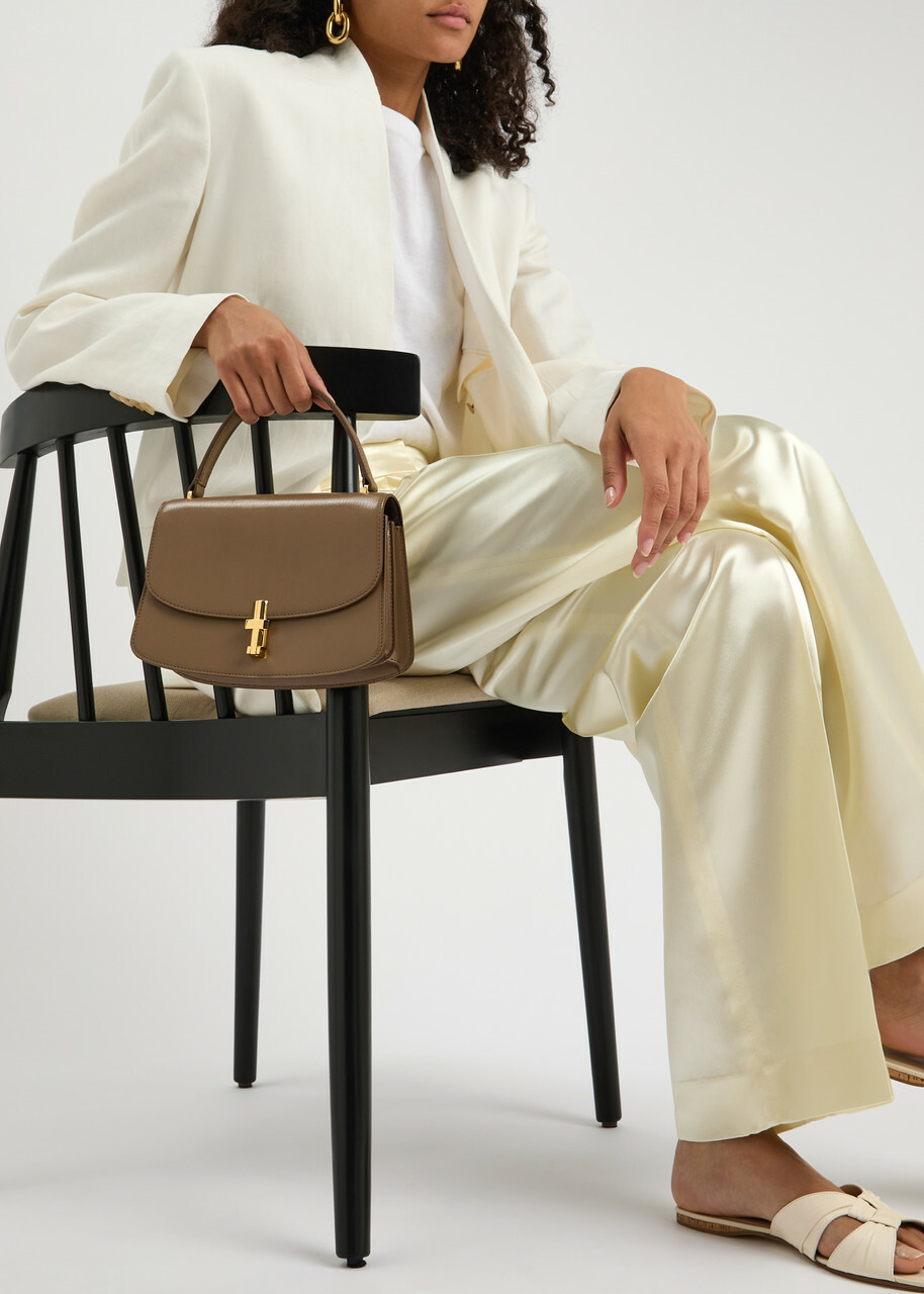 ★THE ROW★Small Leather Sofia Top-Handle Bag ハンドバッグ The Row Sofia 8.75 Leather top Handle bag - Brown - One Size