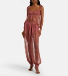 Bananhot Kendall sheer lace balloon pants