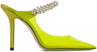Jimmy Choo Yellow PVC Bing 100 Heels