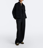 Fendi Wrap suede-trimmed calf hair sneakers