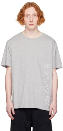 Balmain Gray Reflective T-Shirt