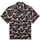 AMIRI - Camp-Collar Printed Silk-Twill Shirt - Black