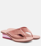 Chloé Swimming Cool leather wedge thong sandals