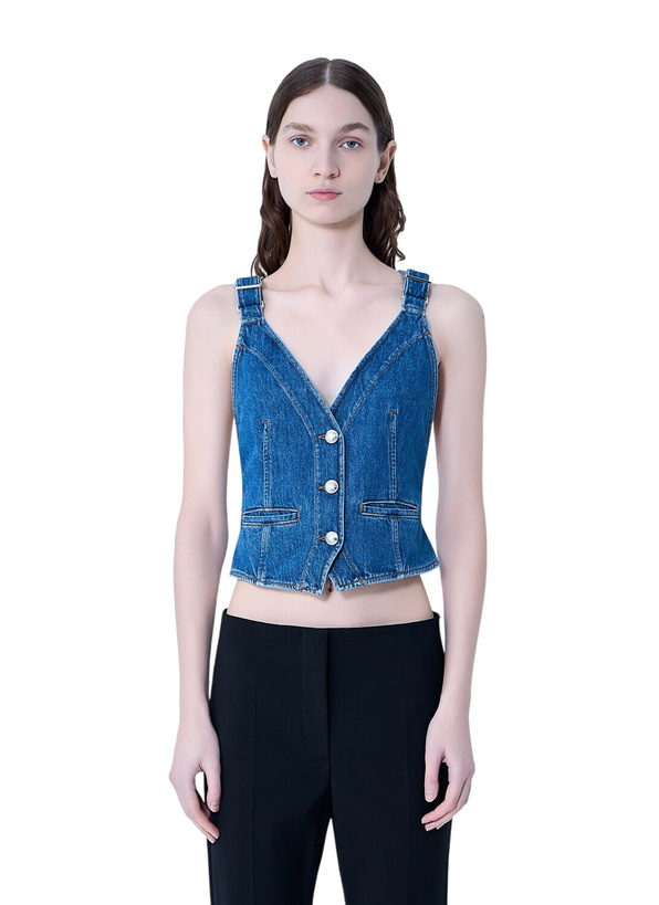 Photo: Sportmax Buttoned Denim Vest