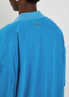 Versace Silk-poplin Bomber Jacket Blue