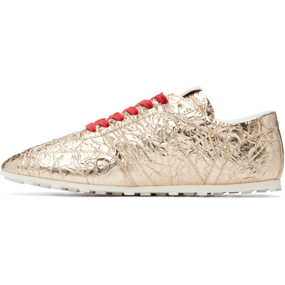 Marni Gold Softy Soccer Sneakers