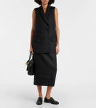 CO Pinstriped wool vest