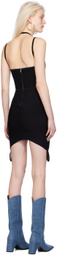 Dion Lee Black Ventral Compact Corset Minidress