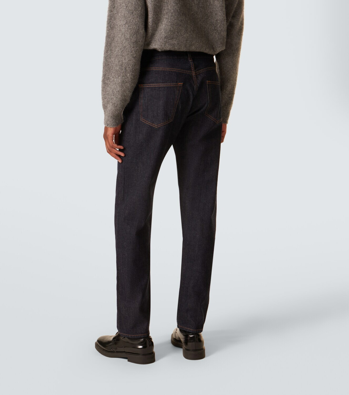 Thom Sweeney Mid-rise straight jeans