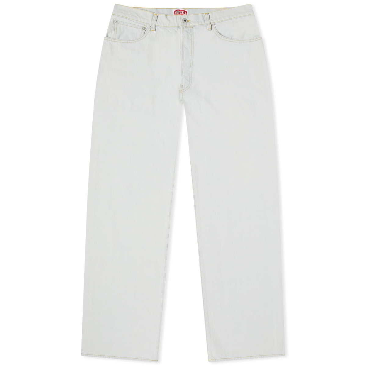 Kenzo Paris Men's Kenzo Suisen Relax Jean in Bleached Blue