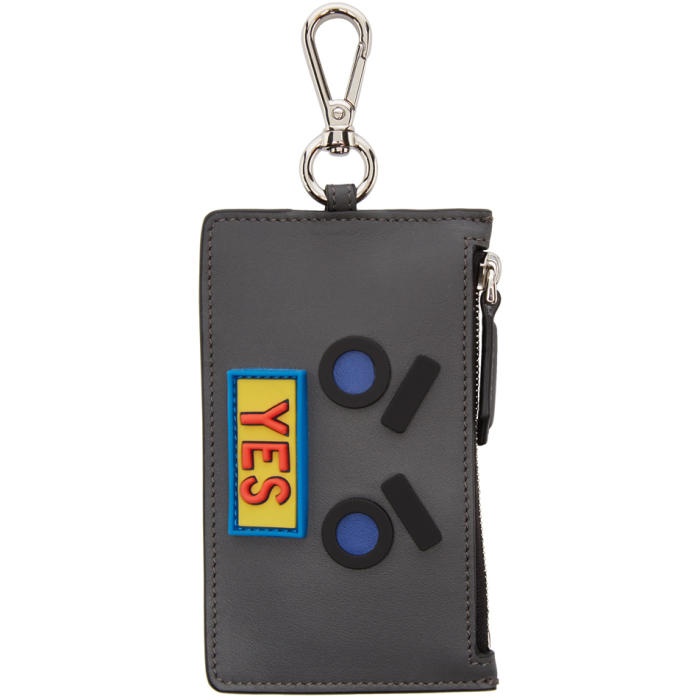 Photo: Fendi Grey Yes Coin Pouch