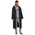 Fear of God Black Nylon Hooded Raincoat