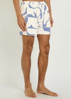 Raith Massira Patterned Woven Swim Shorts Cream