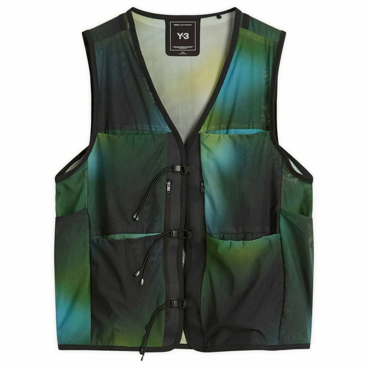 Photo: Y-3 Men's Earth Print Mesh Vest in Multi