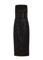 Rebecca Vallance Neve Sequin-embellished Midi Dress Black