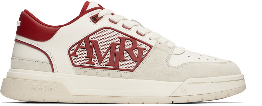 スニーカー AMIRI Sneakers White Red AMIRI White & Red Classic Low Sneakers Amiri